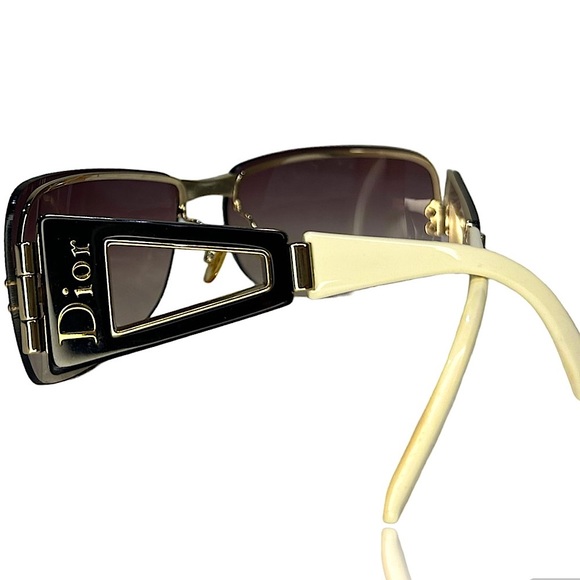 Vintage Christian Dior Rectangular Plastic Sunglasses - Picture 1 of 9